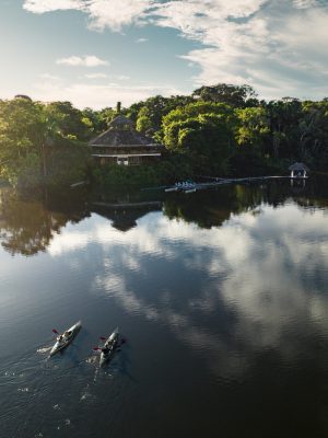 Vista aerea amazonía ecuatoriana